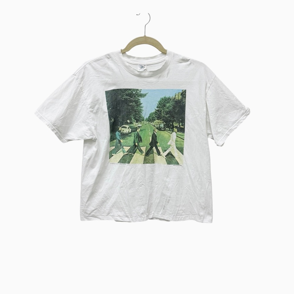Vintage 1990 The Beatles Abbey Road T Shirt Delta Pro Weight‎ XL